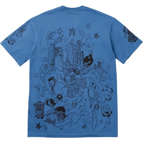 Supreme Downtown Tee - Faded Blue