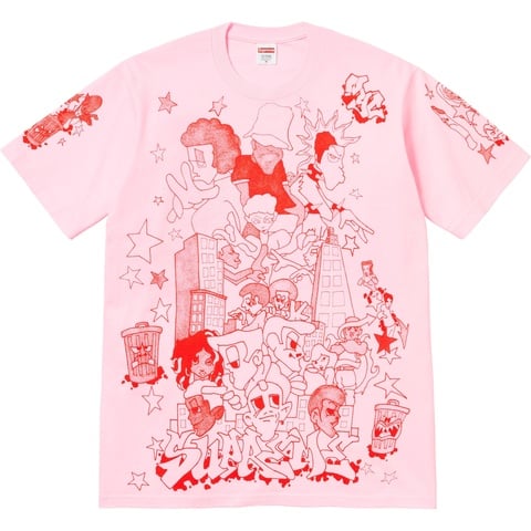 Supreme Downtown Tee - Light Pink
