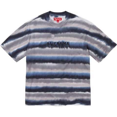 Supreme Dyed Stripe S/S Top - Black