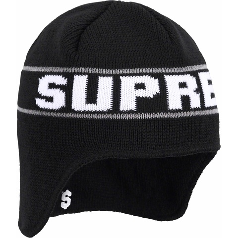 Supreme Earflap Beanie - Black