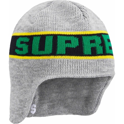 Supreme Earflap Beanie - Heather Grey