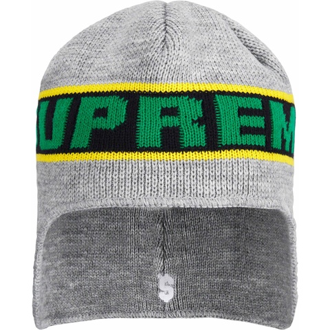 Supreme Earflap Beanie - Heather Grey