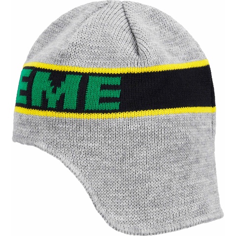 Supreme Earflap Beanie - Heather Grey