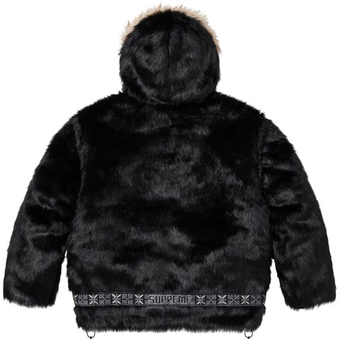 Supreme Faux Fur Parka - Black