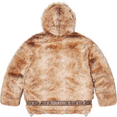 Supreme Faux Fur Parka - Brown