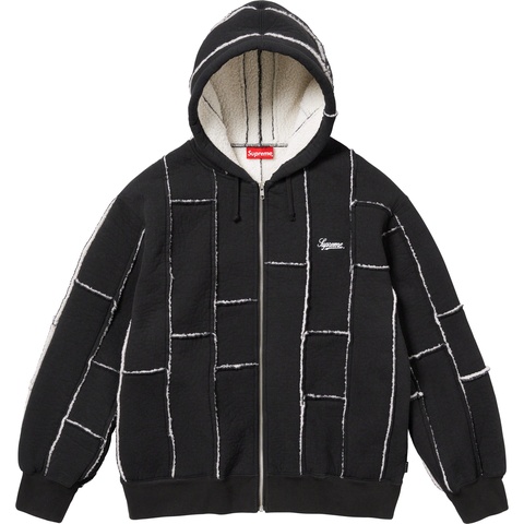 Faux Shearling Zip Up Hooded Sweatshirt - Supreme