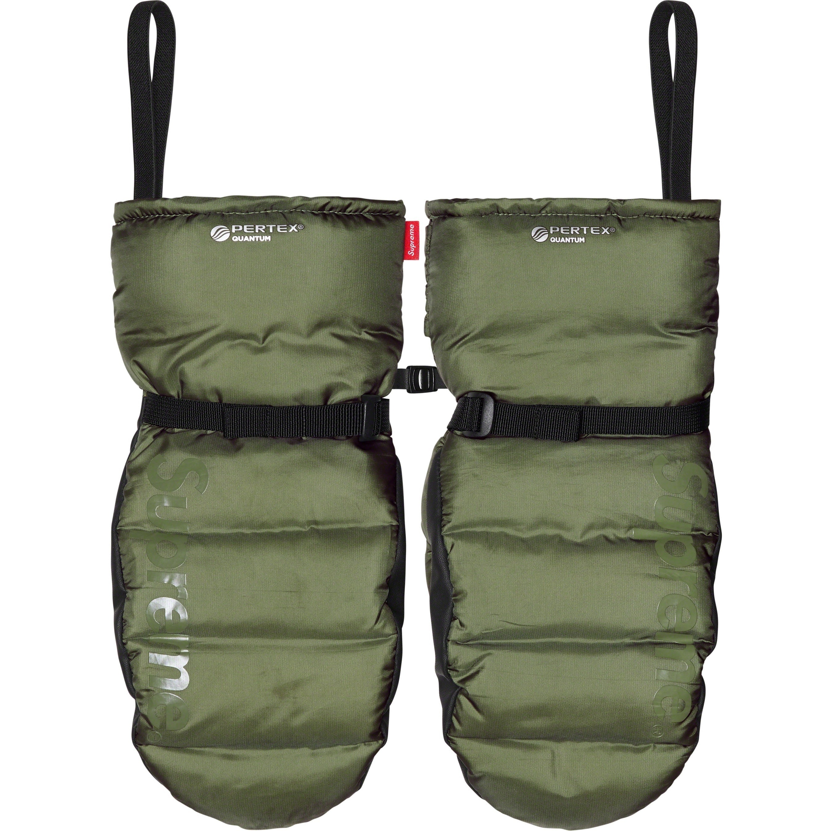 Supreme Featherweight Down Mittens (FW23) - Olive - $88