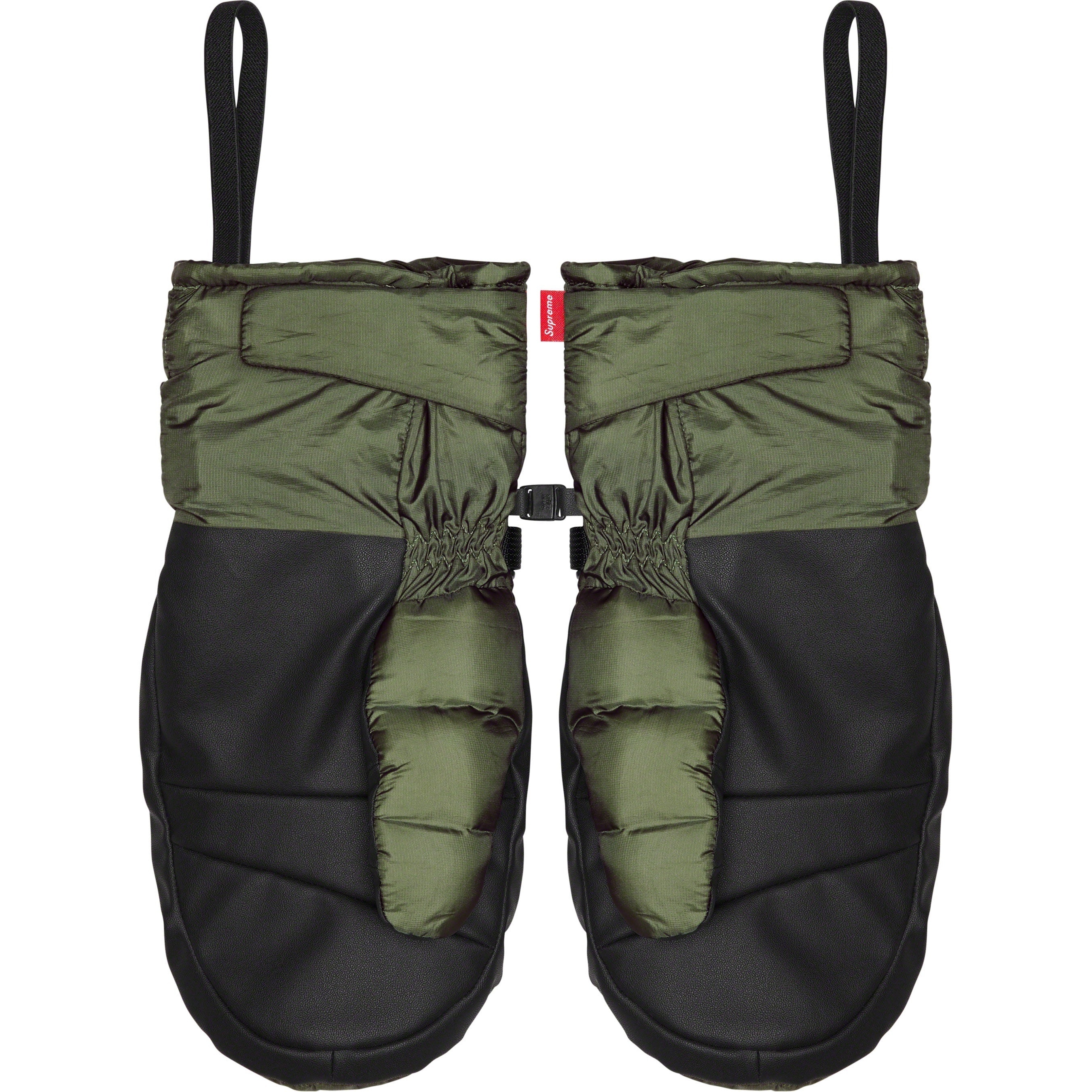 Supreme Featherweight Down Mittens (FW23) - Olive - $88