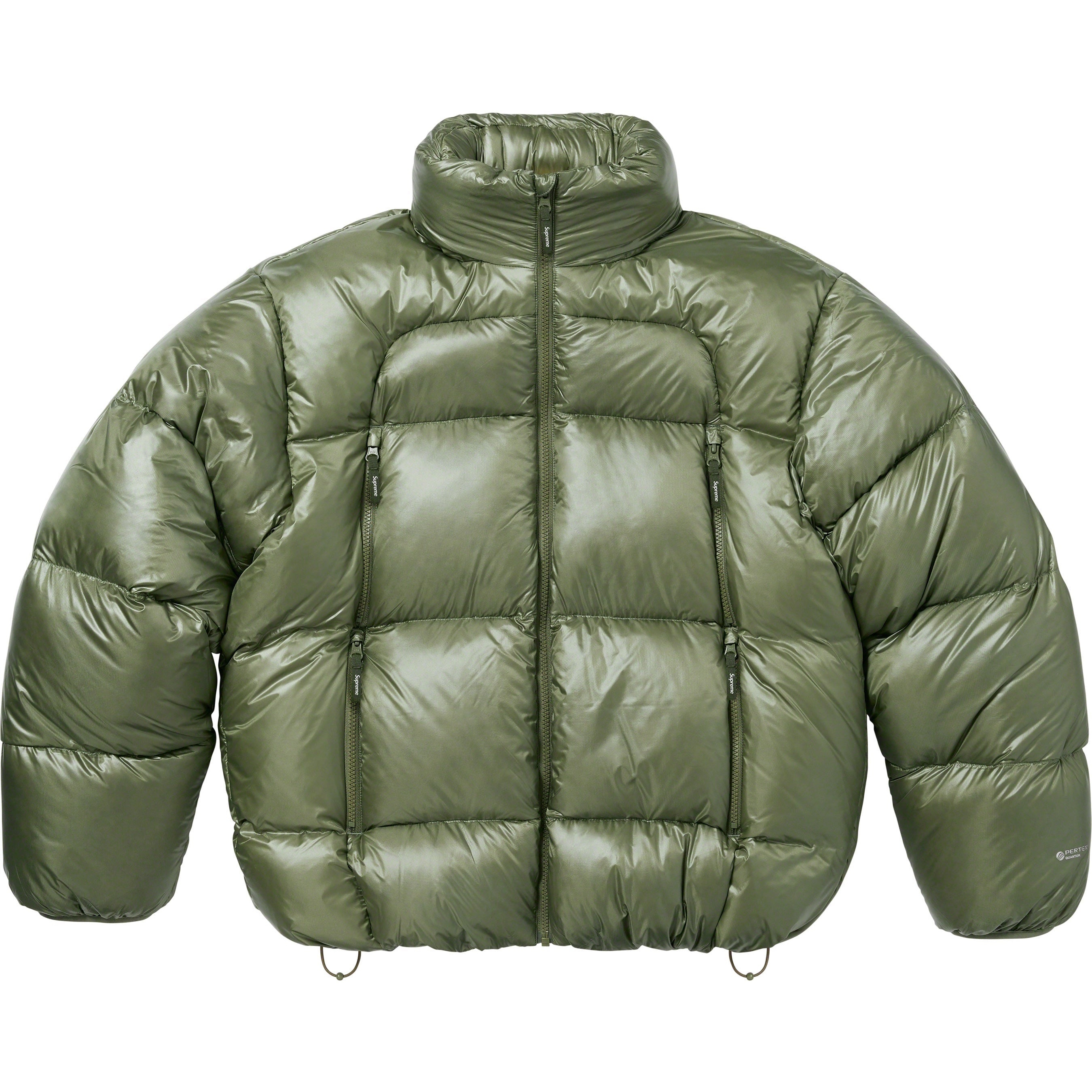 Supreme Featherweight Down Puffer Jacket (FW23) - Olive - $368