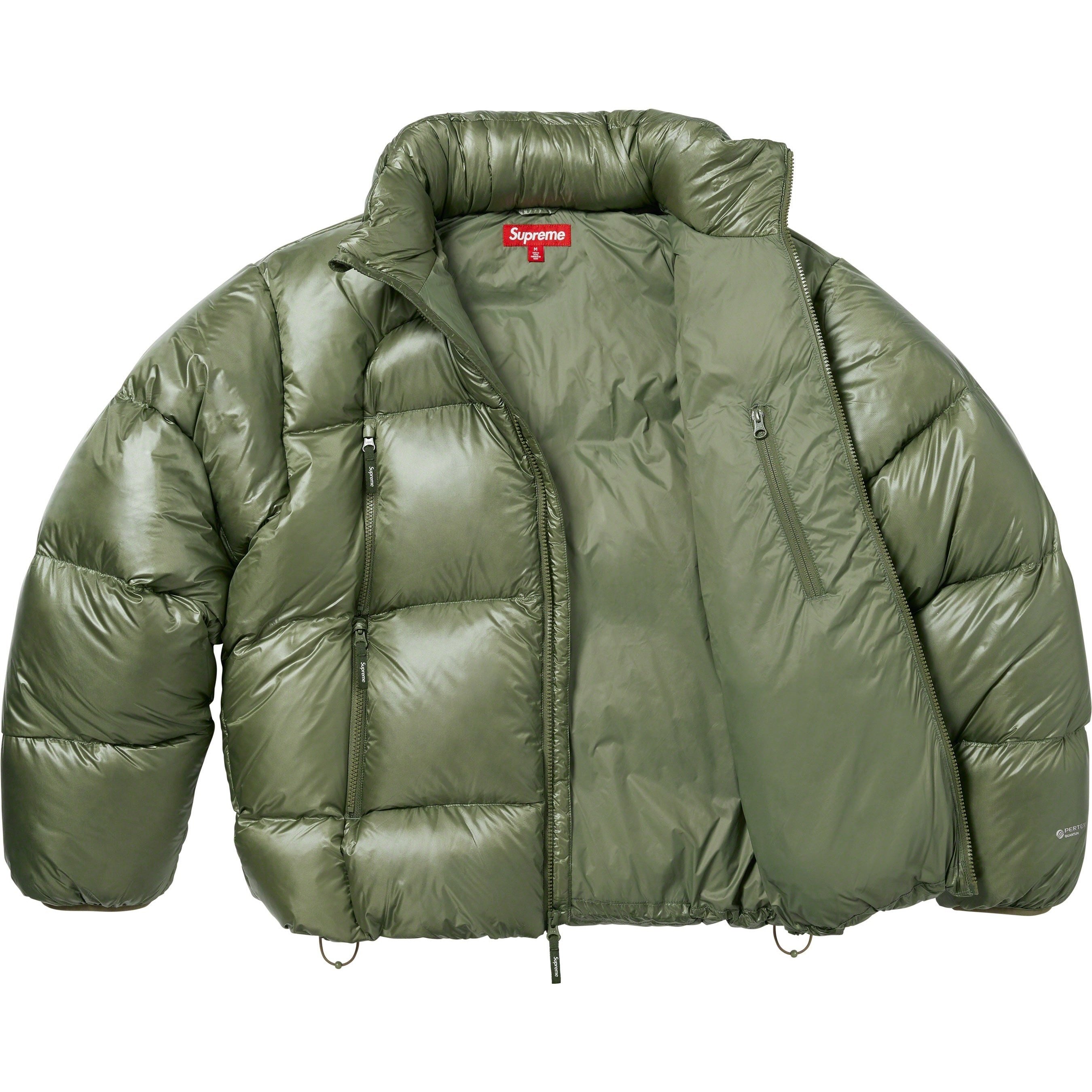 Supreme Featherweight Down Puffer Jacket (FW23) - Olive - $368