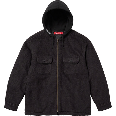 トップス Supreme Fleece Zip Up Hooded Shirt Fleece Zip Up Hooded Shirt - fall/winter 2023 - Supreme
