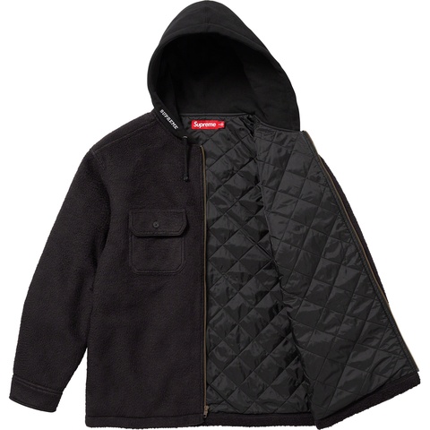 トップス Supreme Fleece Zip Up Hooded Shirt Fleece Zip Up Hooded Shirt - fall/winter 2023 - Supreme