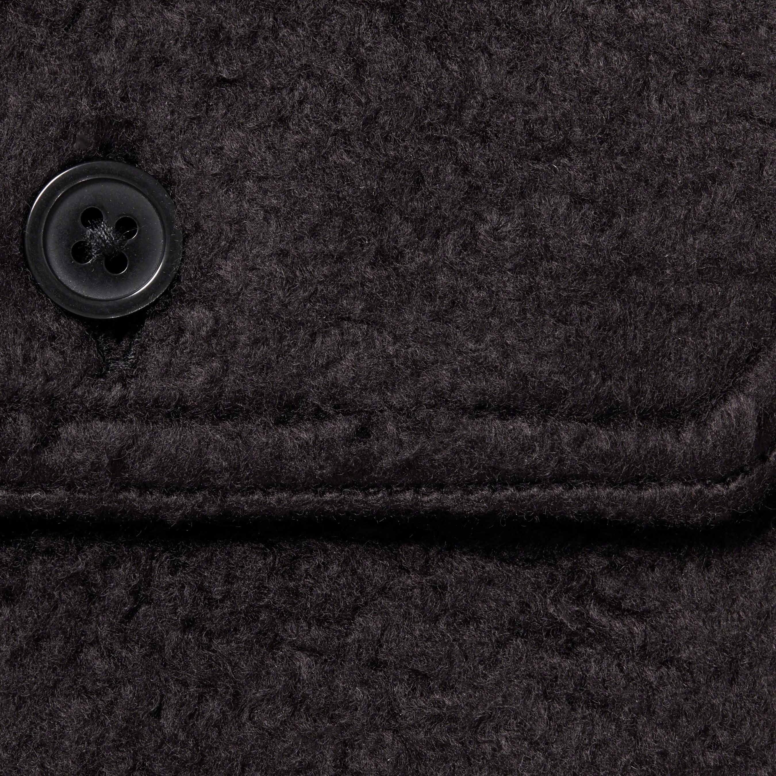 Supreme Fleece Zip Up Hooded Shirt (FW23) - Black - $158