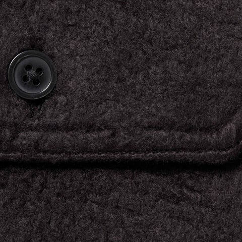 Supreme Fleece Zip Up Hooded Shirt - Black