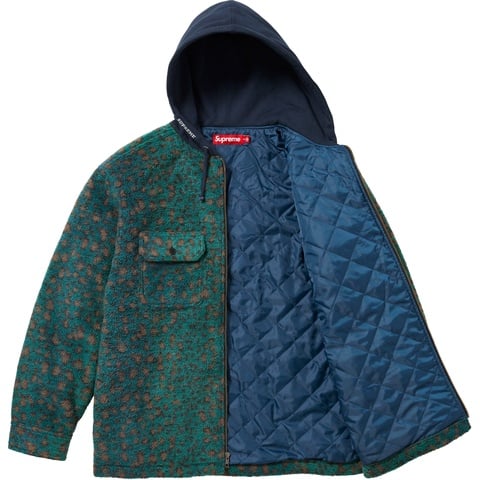 Fleece Zip Up Hooded Shirt - fall/winter 2023 - Supreme