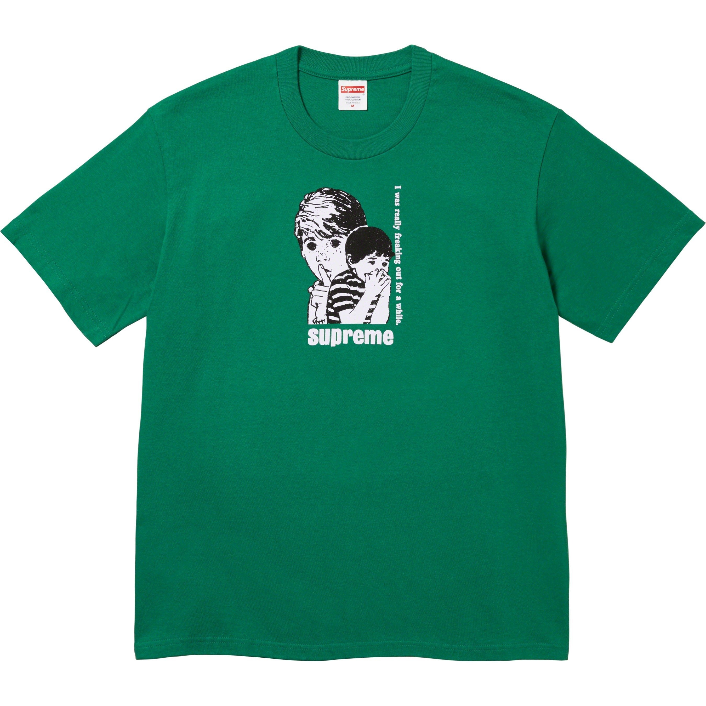 Supreme Freaking Out Tee (FW23) - Light Pine - $40