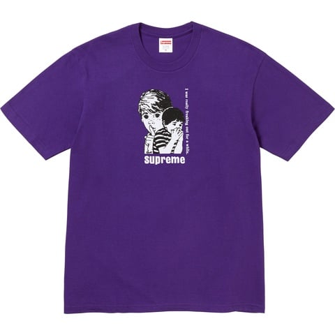 Supreme Freaking Out Tee - Purple