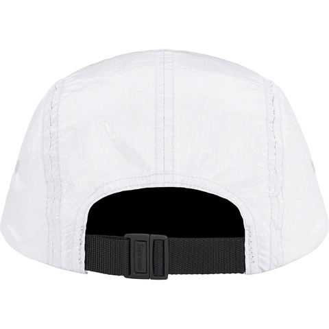 Supreme Gloss Ripstop Camp Cap - Light Grey