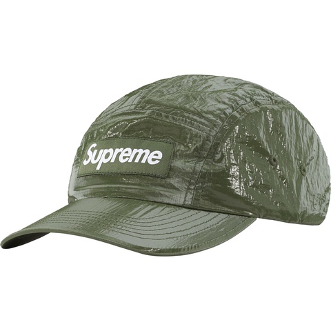 Supreme Gloss Ripstop Camp Cap - Olive
