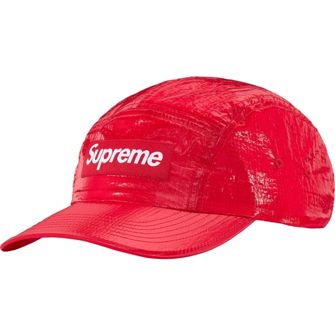 Supreme Gloss Ripstop Camp Cap - Red