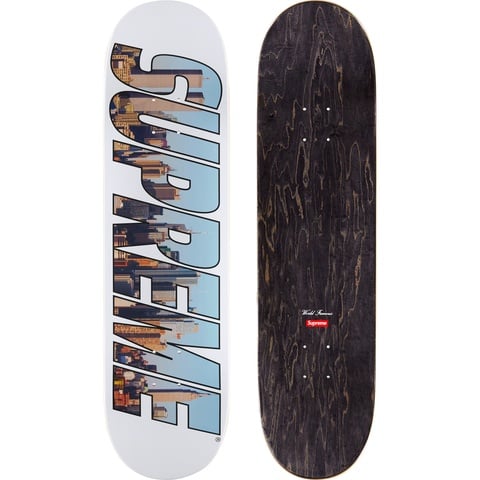 Supreme Gotham Skateboard - White - 8.25" x 32"