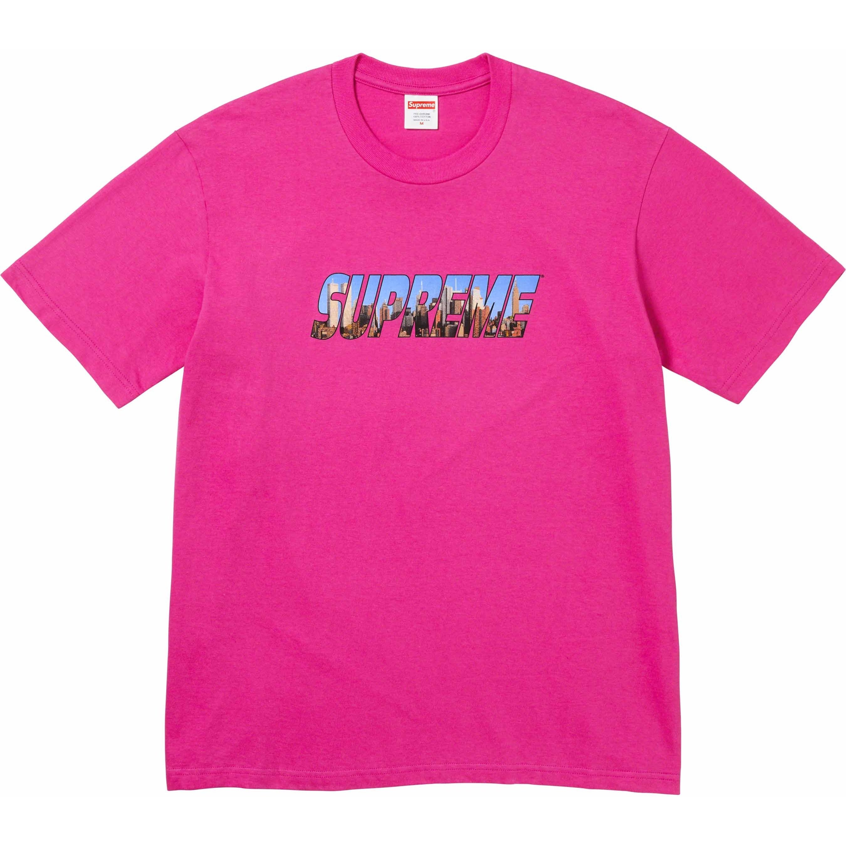 Supreme Gotham Tee (FW23) - Magenta - $40