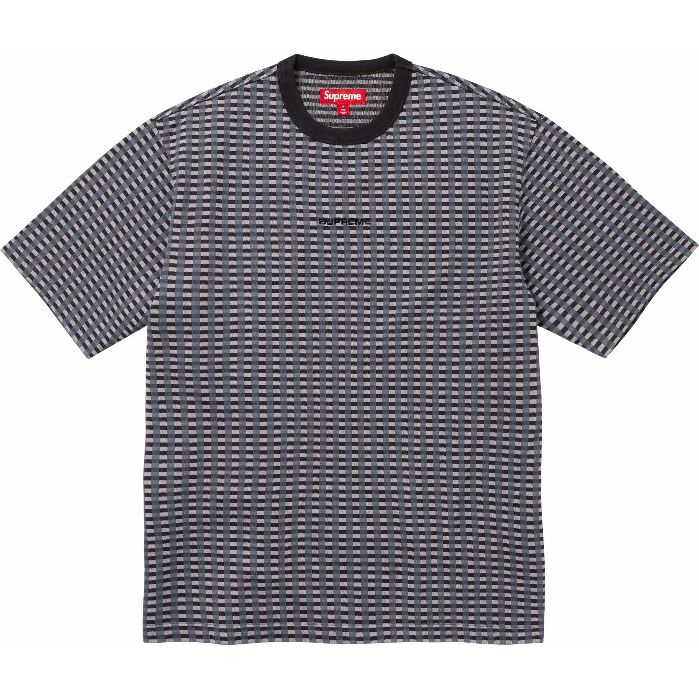 Supreme Grid Jacquard S S Top (FW23) - Black - $88