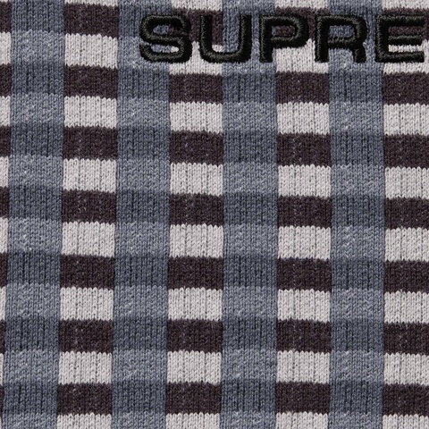 Supreme Grid Jacquard S/S Top - Black