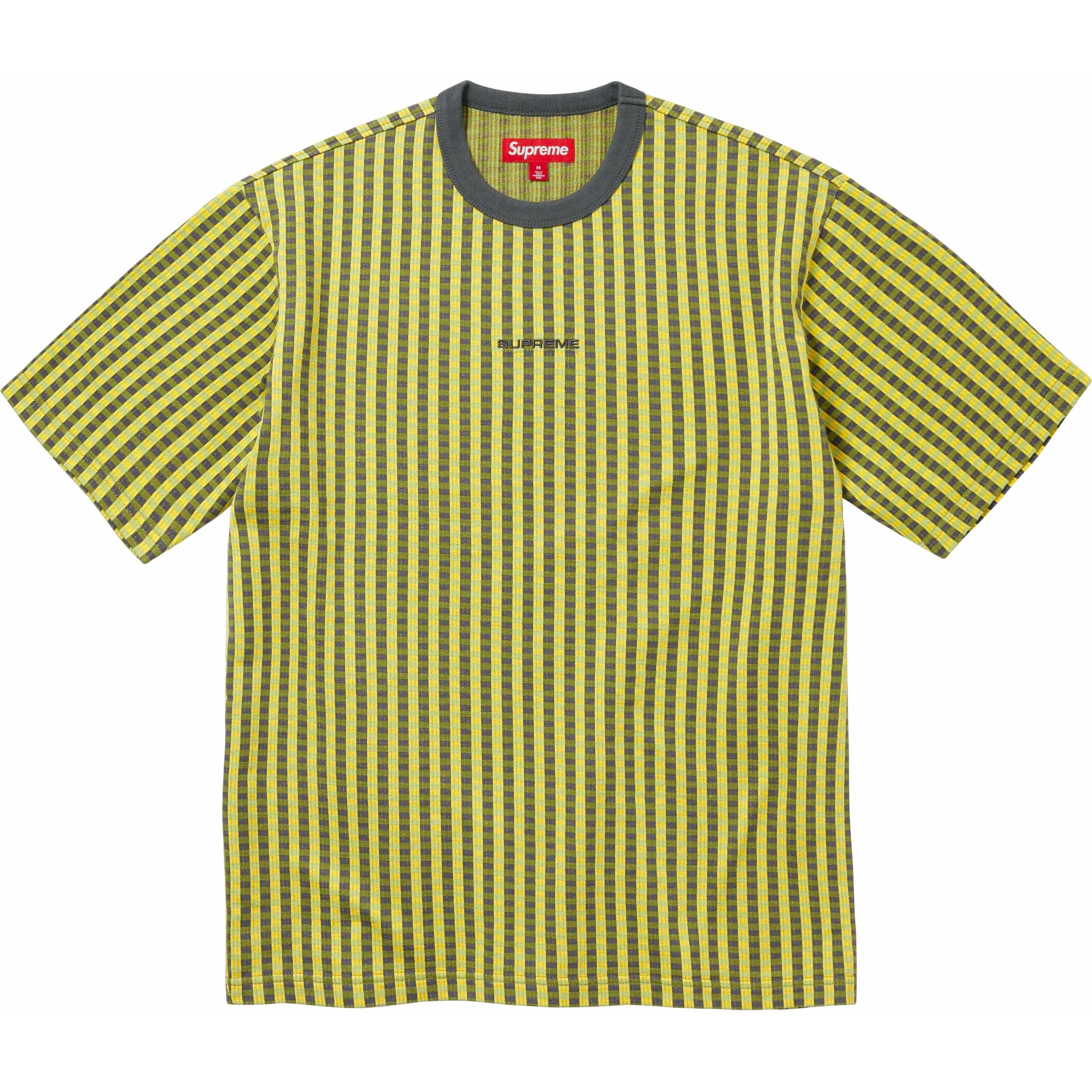 Supreme Grid Jacquard S S Top (FW23) - Green - $88