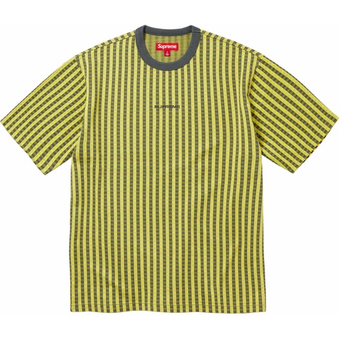 Supreme Grid Jacquard S/S Top - Green