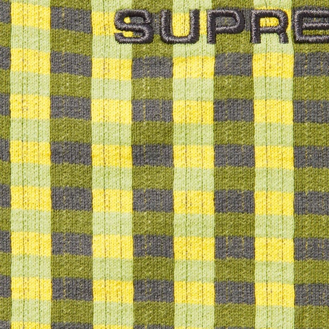 Supreme Grid Jacquard S/S Top - Green