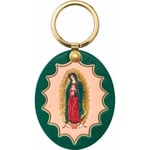 Supreme Guadalupe Leather Keychain (FW23) - Green