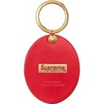 Supreme Guadalupe Leather Keychain (FW23) - Red