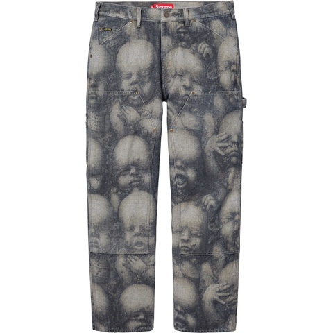Supreme H.R. Giger Double Knee Jean - Reverse Indigo