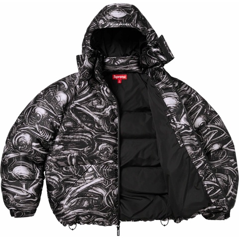 ジャケット・アウター supreme H.R. Giger Jacquard Down Puffer H.R. Giger Jacquard Down Puffer Jacket - Supreme