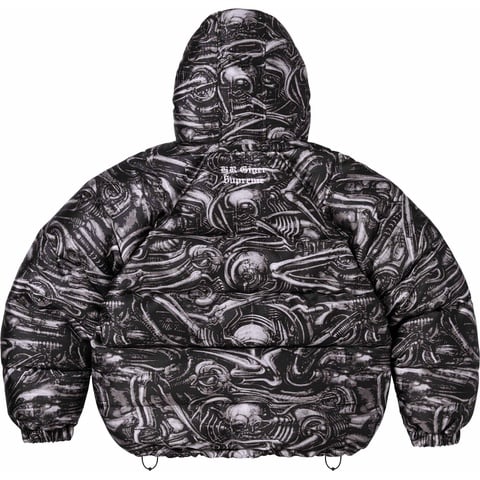Supreme H.R. Giger Jacquard Down Puffer Jacket - Black