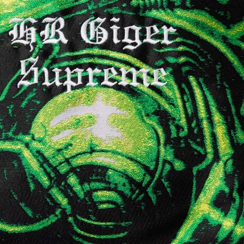 Supreme H.R. Giger Jacquard Down Puffer Jacket - Green