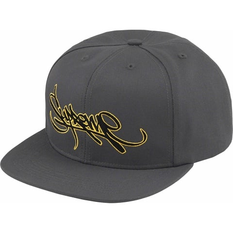 帽子 Supreme 23FW Handstyle 6-Panel Charcoal Handstyle 6-Panel - fall/winter 2023 - Supreme