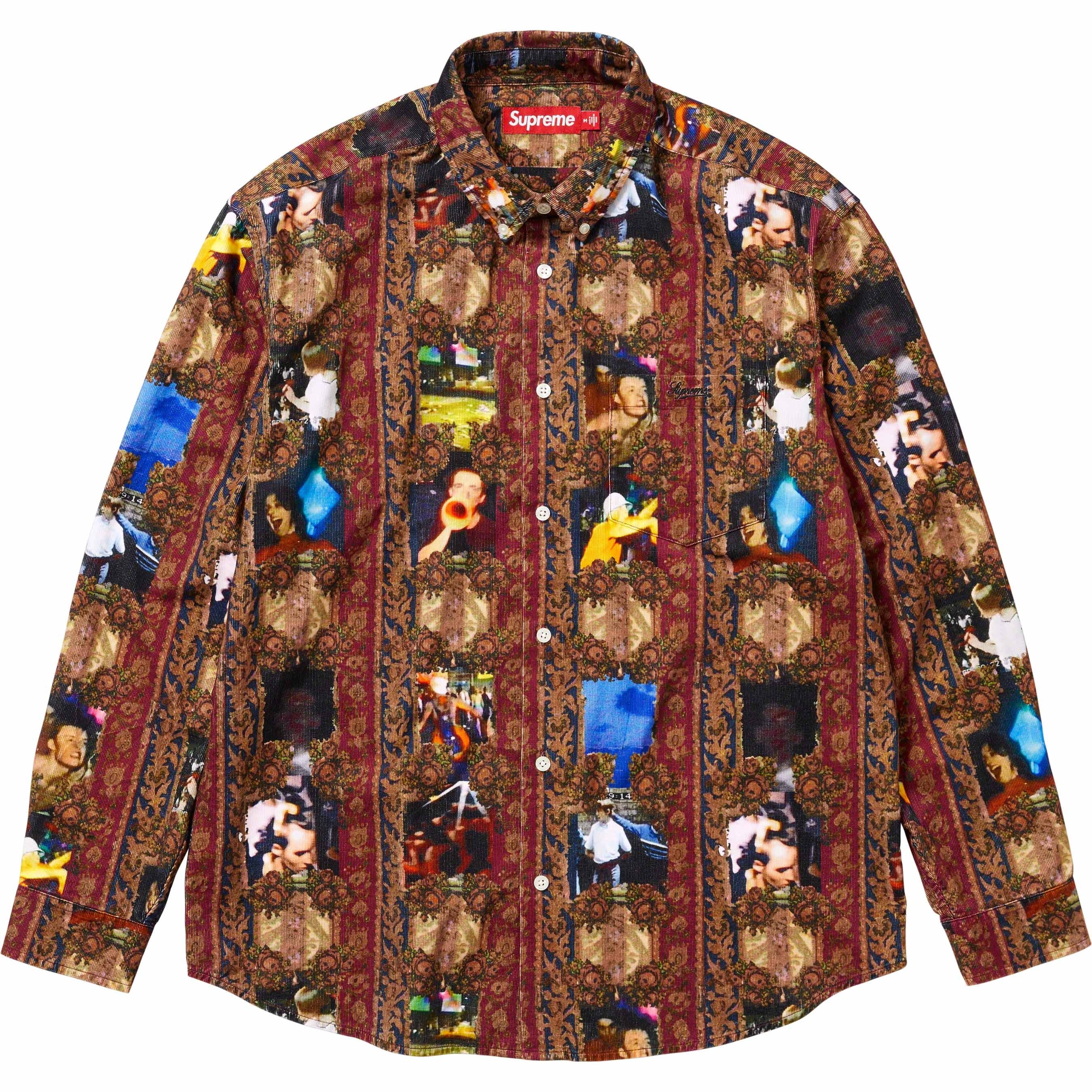ジ*ン様 Supreme Printed Corduroy Shirt Supreme Hardcore Printed Corduroy Shirt (FW23) - $158