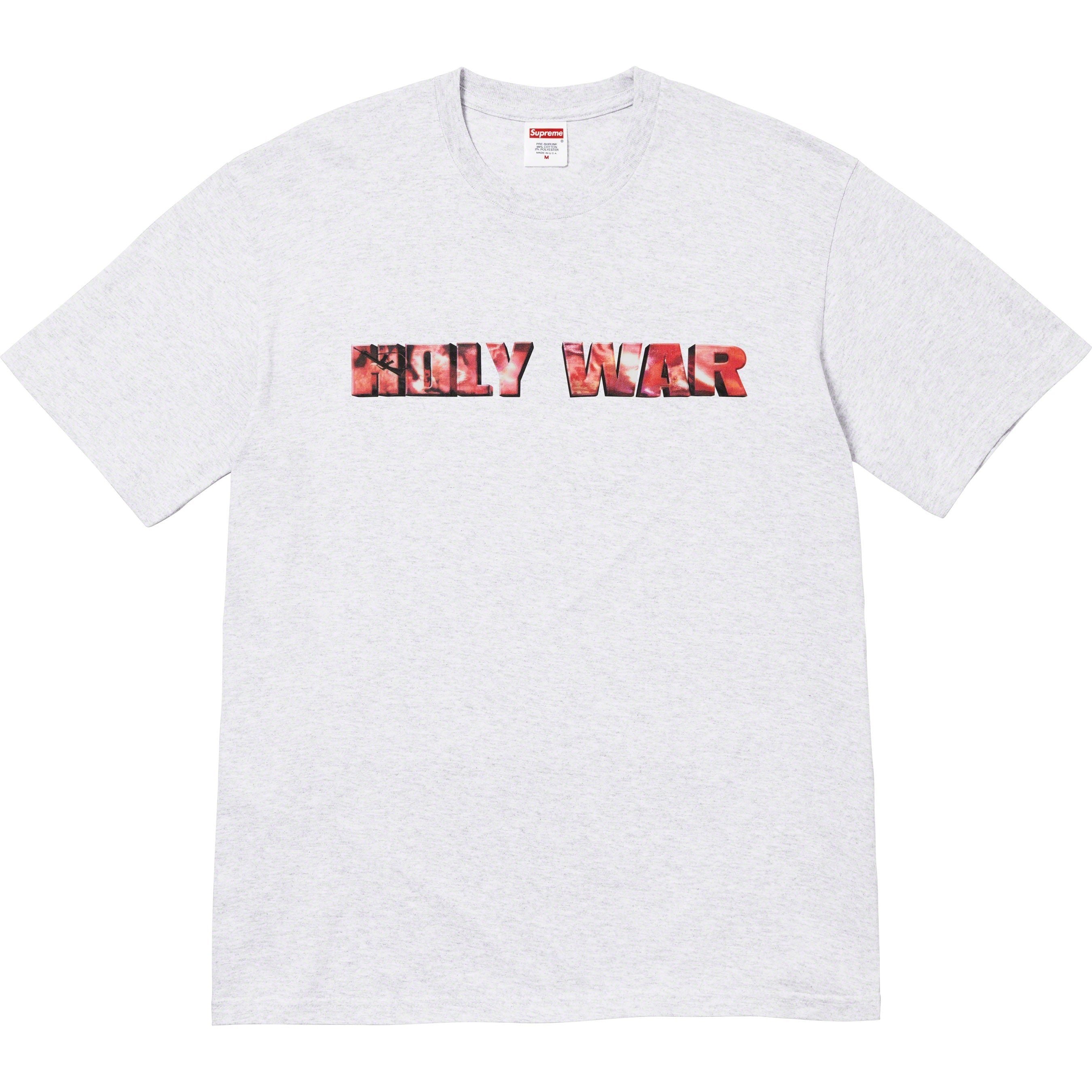 Supreme Holy War Tee (FW23) - Ash Grey - $48