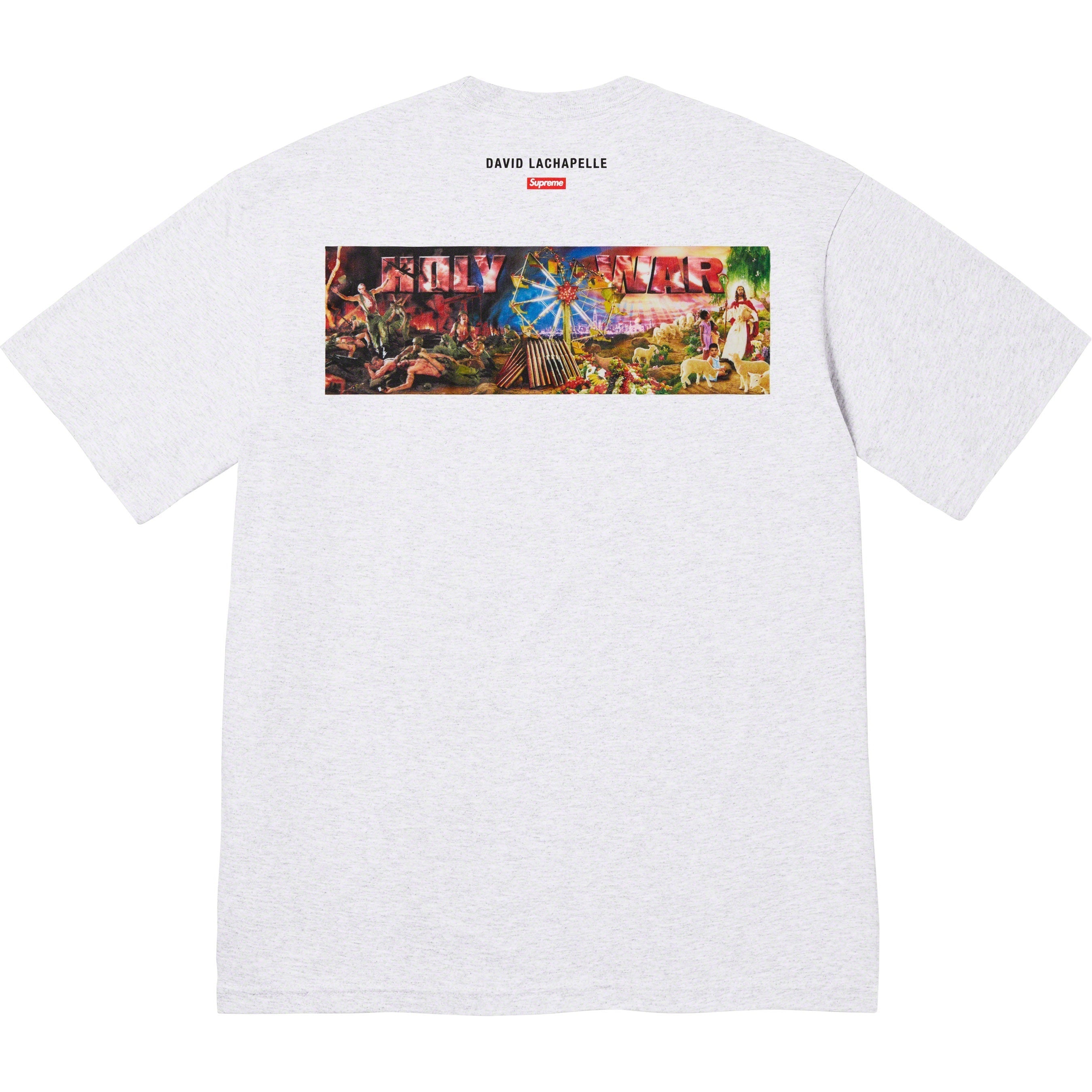 Supreme Holy War Tee (FW23) - Ash Grey - $48