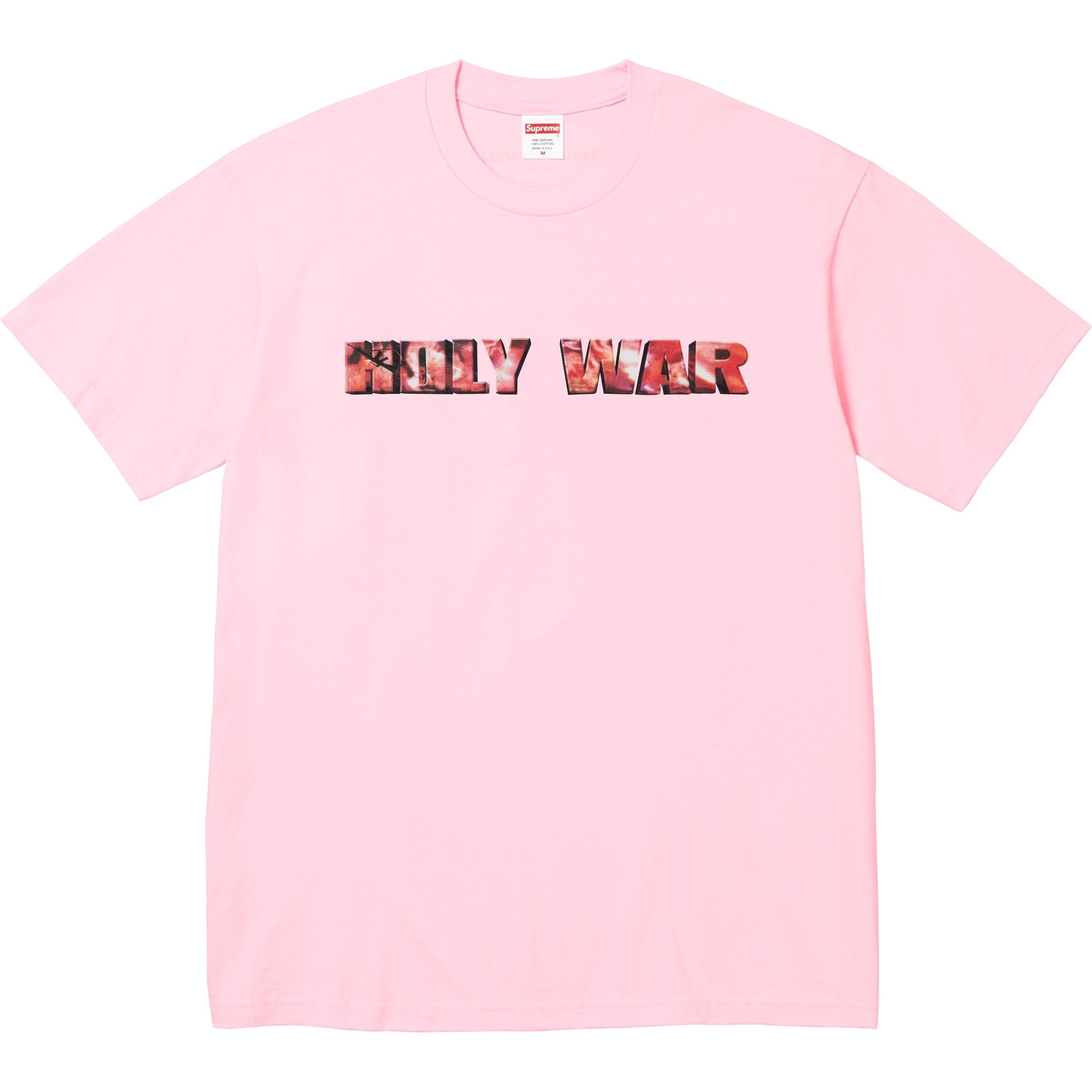 Supreme Holy War Tee (FW23) - Light Pink - $48