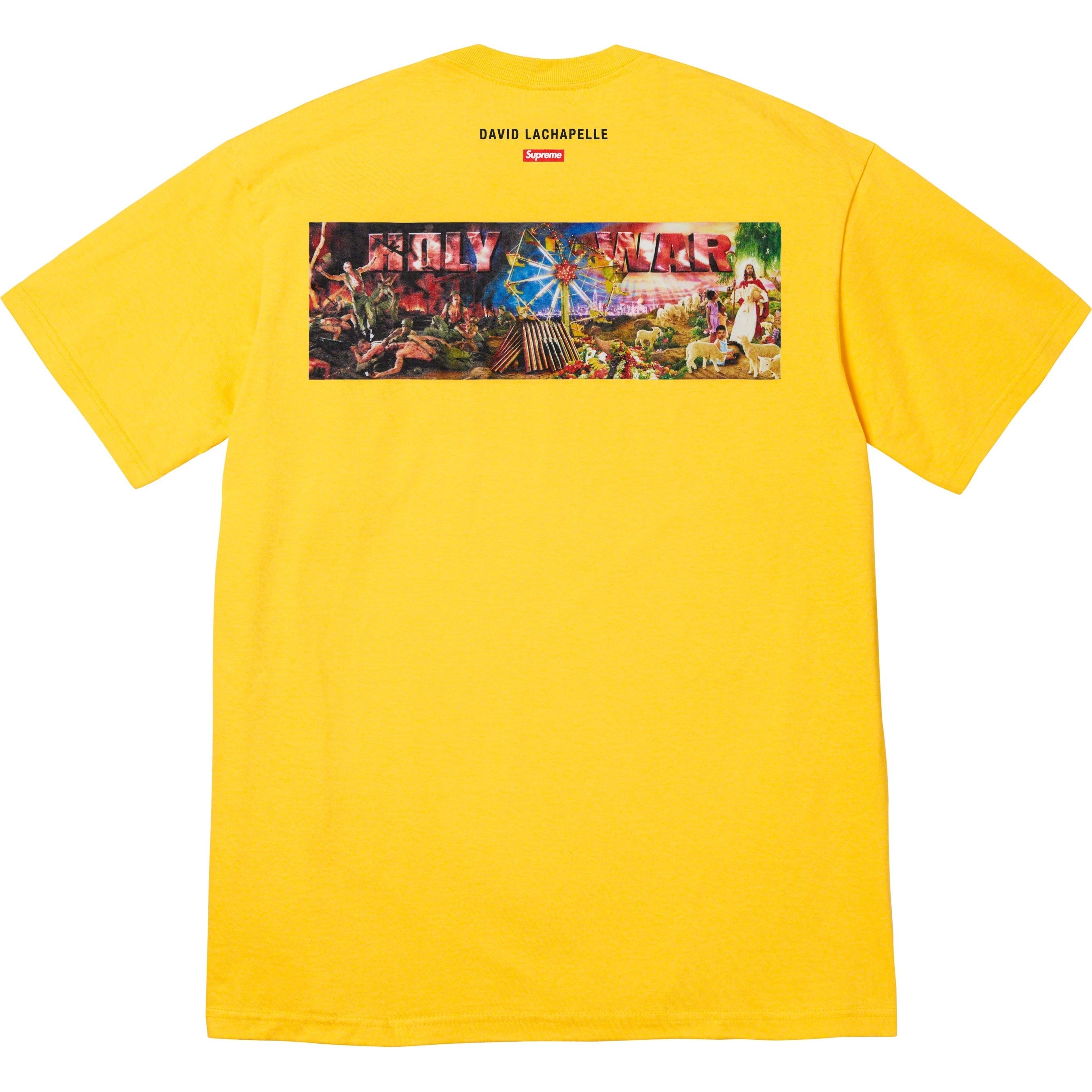 Supreme Holy War Tee (FW23) - Yellow - $48