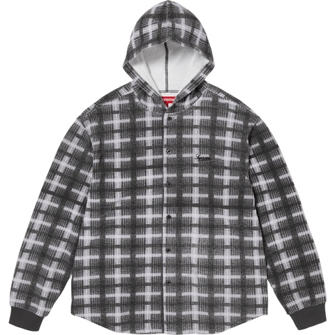 Hooded Plaid Knit Shirt - fall/winter 2023 - Supreme
