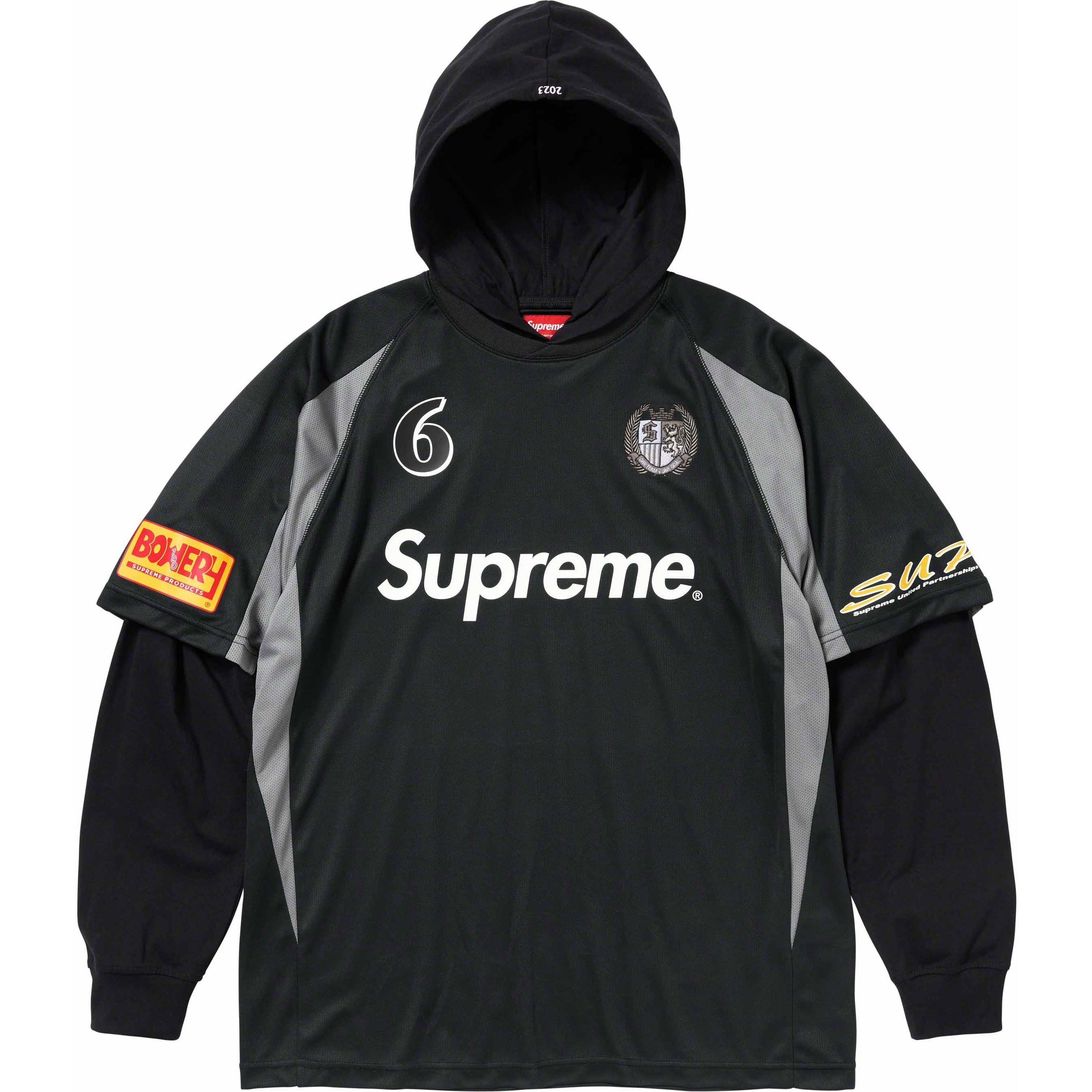 Lサイズ　Supreme Crest Soccer Jersey Black Supreme Crest Soccer Jersey (FW24) - $98