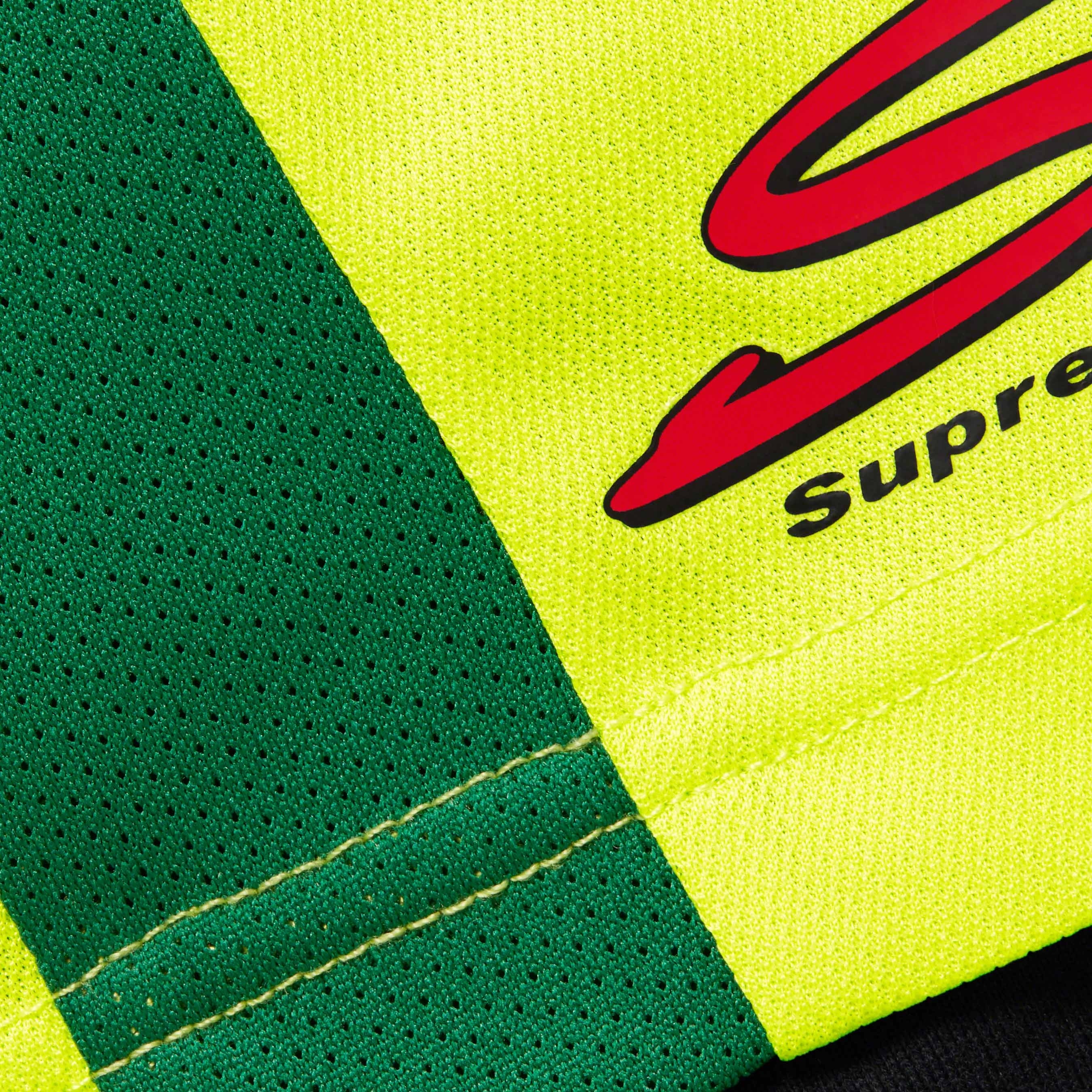 Supreme Hooded Soccer Jersey (FW23) - Bright Green - $118