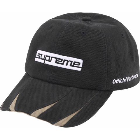 Supreme Jagged Visor 6-Panel - Black