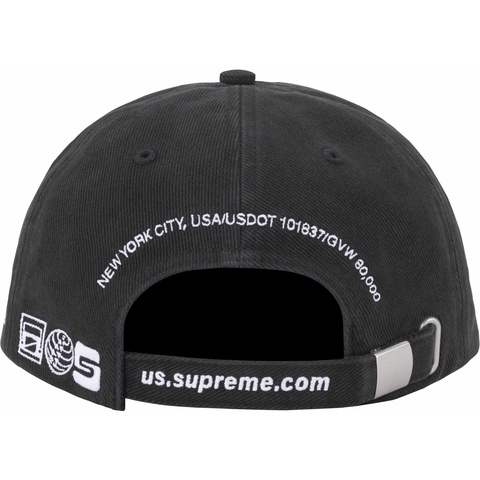 Supreme Jagged Visor 6-Panel - Black