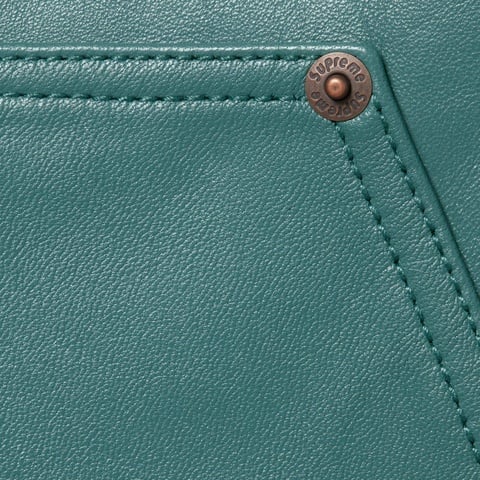 Supreme Leather Double Knee Pant - Dusty Teal
