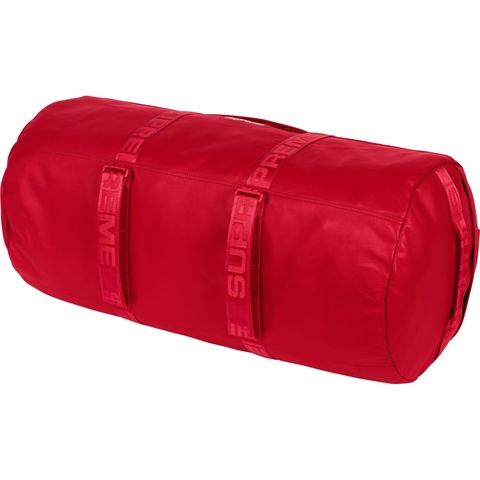 Supreme Leather Large Duffle Bag - Red